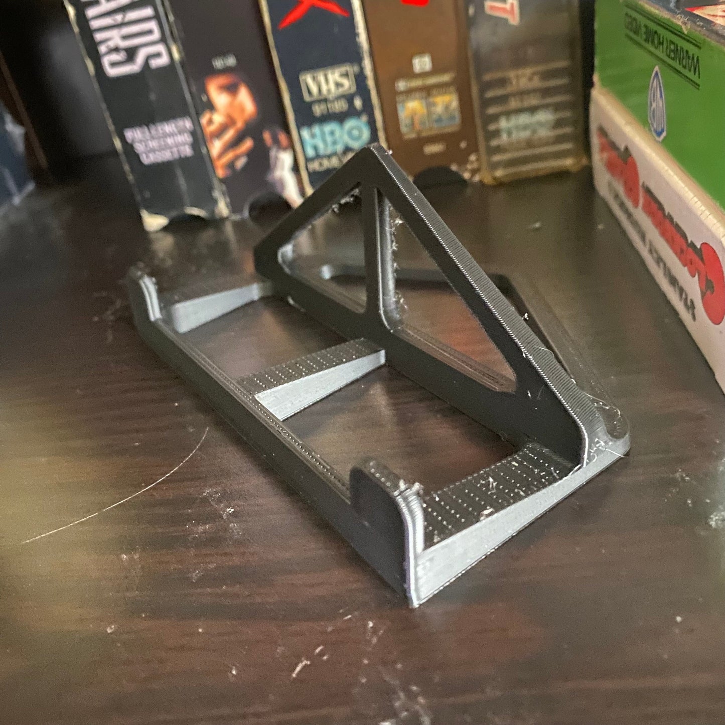 VHS Video Tape Display Stand Holders For Cassette Tapes Movies Films Books (includes 3)
