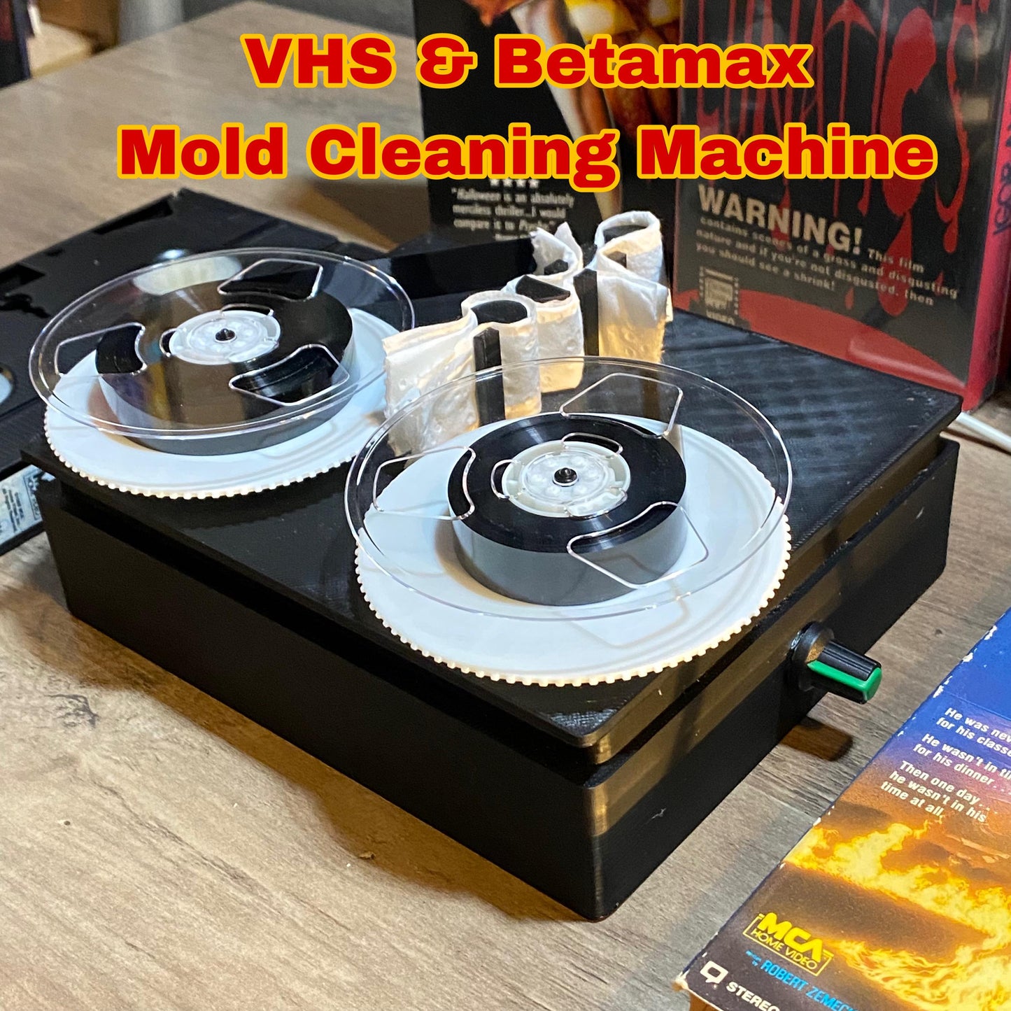 VHS and Betamax Mold Removing System (Clean and Salvage Video Cassette Tapes) v1 Tape Saver