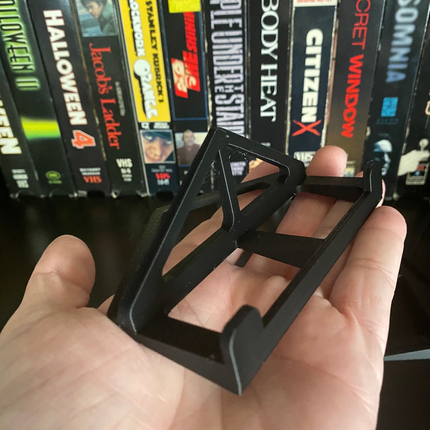 VHS Video Tape Display Stand Holders For Cassette Tapes Movies Films Books (includes 3)
