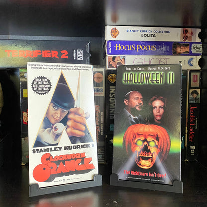VHS Video Tape Display Stand Holders For Cassette Tapes Movies Films Books (includes 3)