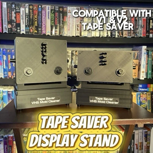 Tape Saver VHS & Betamax Mold Cleaner Display Stand Black